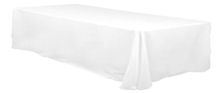 90 X 156 White Rectangular Linen Tablecloths